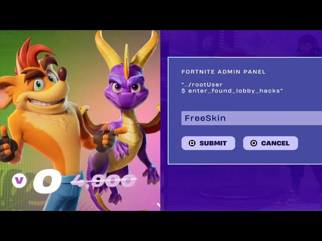 HOW TO GET FREE CRASH BANDICOOT SKIN FORTNITE *CODE* ADMIN PANEL LOBBY HACK ALL CODES FORTNITE 2026