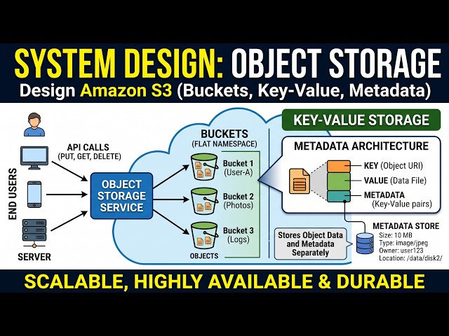 System Design Interview: Architecting Amazon S3 (Object Storage)