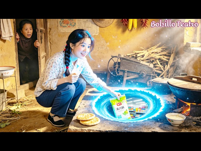Forced to marry a disabled old man in the 70s, her stove opens a portal to get rich & flex!