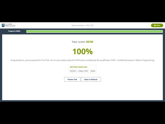Cisco Python Essentials Final Test