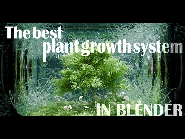 3 Minutes to creating a Tree Growth Animation in blender