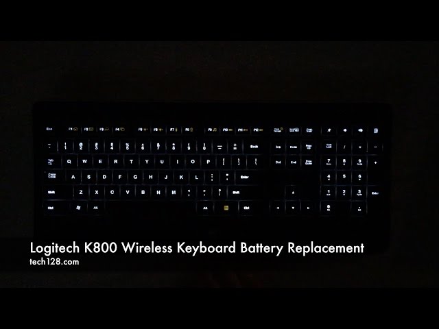 Logitech K800 Wireless Keyboard Battery Replacement