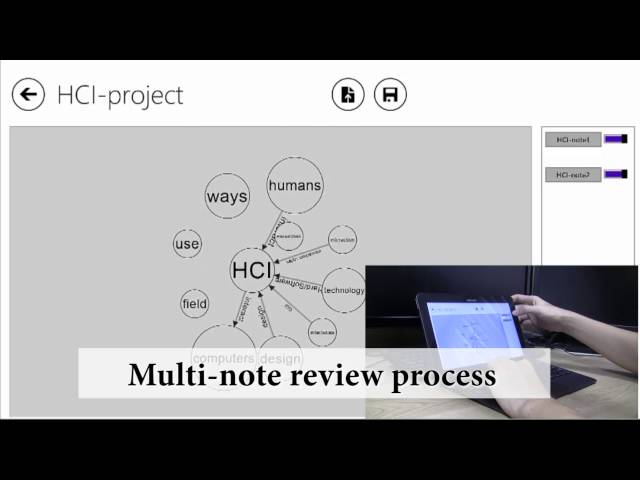 HyNote: Integrated Concept Mapping and Notetaking