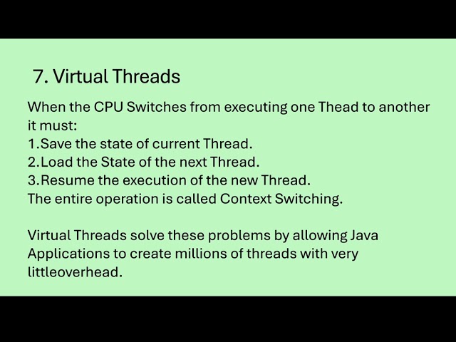 Java 21 7 Virtual Threads