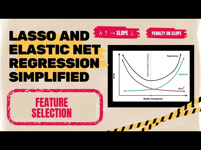 15. Lasso Regression & Elastic Net Explained | L1 vs L2 Regularization | Feature Selection in ML