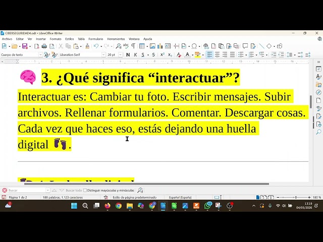CYR.1.I.4. Basic interaction of virtual platforms CYR1ESOD ESO Baccalaureate IES Monterroso