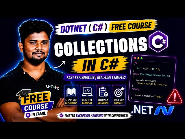 Dotnet C# Free Course 2026 | Ep 59 | C# Collections Part -01 List & Array List in Tamil