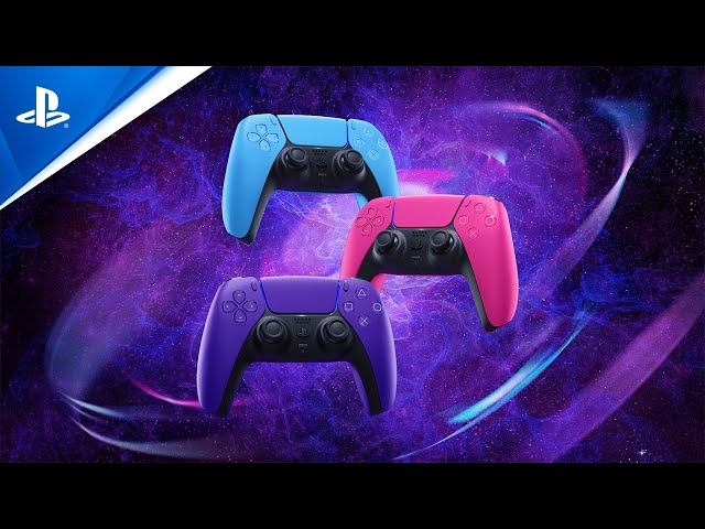 New DualSense Controllers: Starlight Blue, Galactic Purple and Nova Pink | PS5