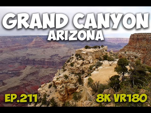Ep.211 Grand Canyon Arizona – Moran Point Reveals Canyon Layers Across Distance 8K VR180 3D Travel