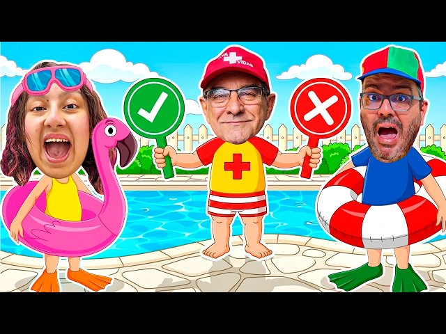 Pode ou Não Pode na PISCINA para CRIANÇAS com MC Divertida