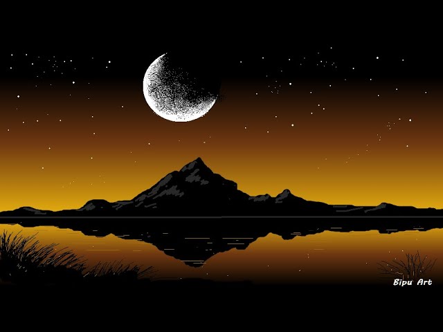 Draw in Ms Paint | Ms Paint Drawing | paint in computer | scenery drawing | How to draw