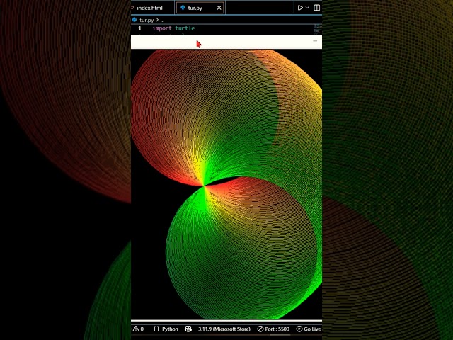 #python #turtle graphics is back 👍