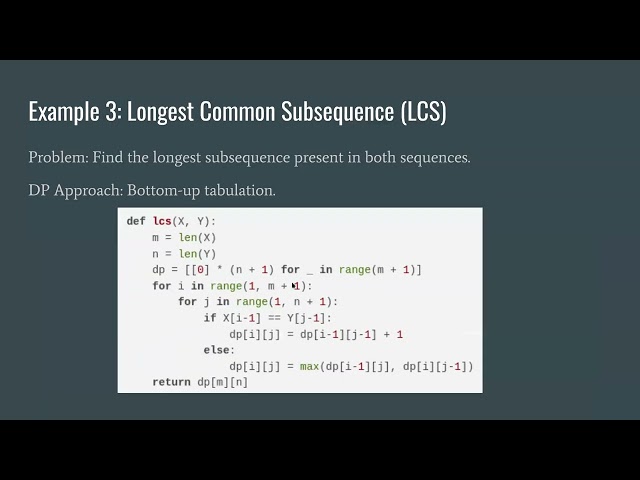 Introduction to Dynamic Programming