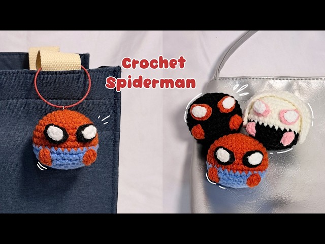crochet spiderman, spider gwen, and miles morales | how to crochet spiderman