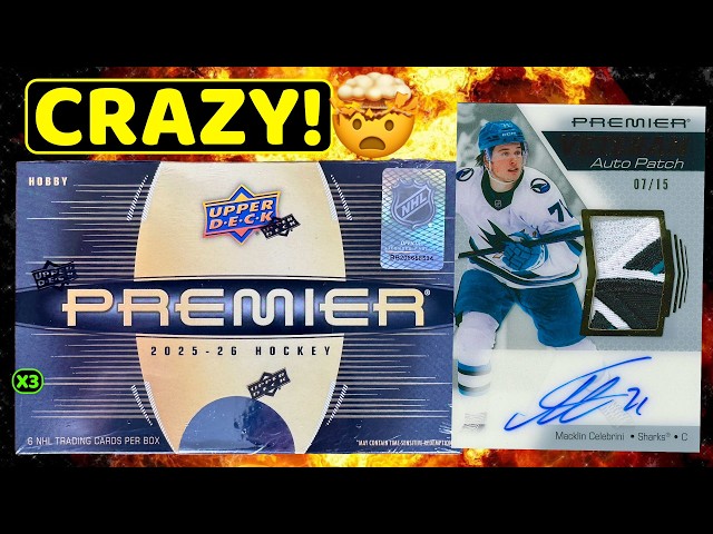 ONE OF THE NASTIEST PATCHES I'VE EVER PULLED! - 2025-26 Upper Deck Premier Hockey Hobby Box Break x3
