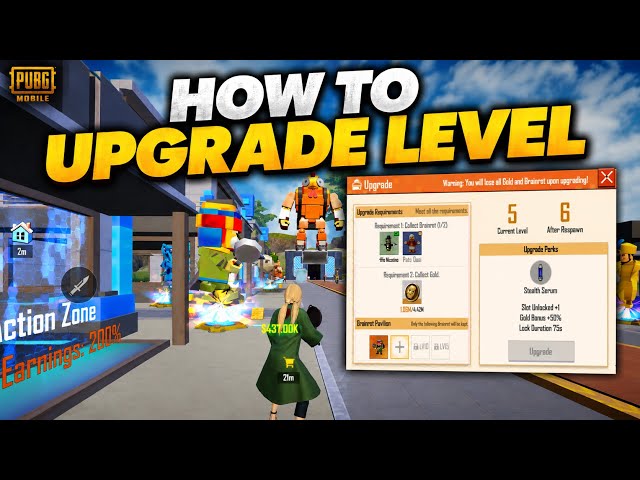 HOW TO UPGRADE LEVEL BRAINROT PUBG MOBILE | BRAINROT MAP LEVEL UP EASY TRICK