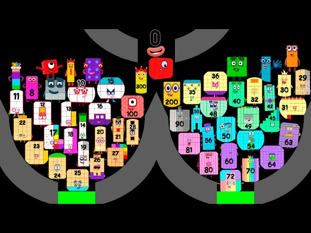 All NEW Numberblocks Marble Race in Algodoo 🏁 Alphablocks vs Numberblocks – Who Will Win?