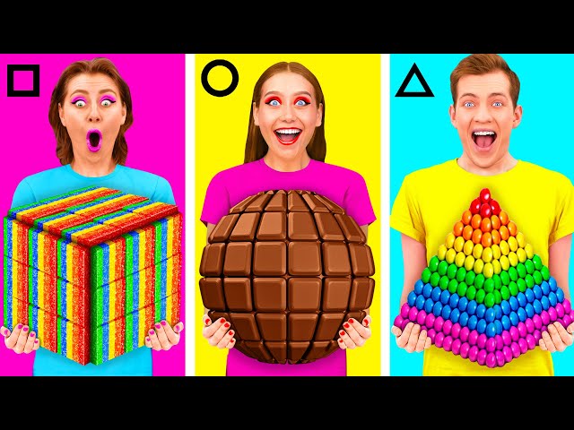 Desafío Formas Geométricas Alimentos | Batalla Comestible PaRaRa Challenge