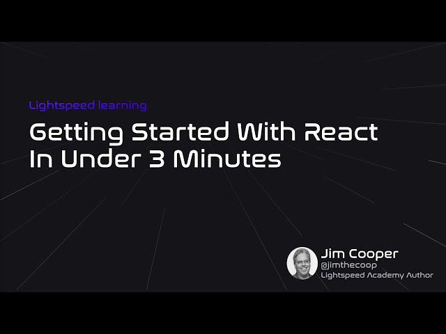Get started with React in Under 3 minutes | ReactJS tutorial for beginners