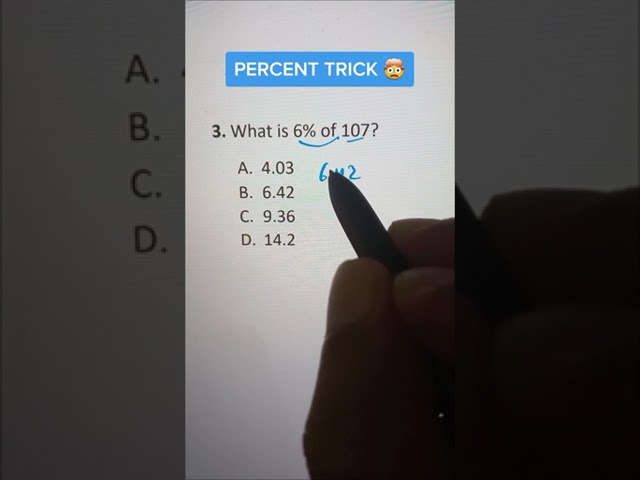 Best Percent Hack - How find Percents Shortcut