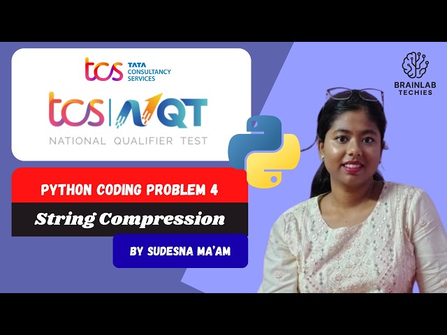 String Compression Program in Python | TCS NQT Coding Question 4