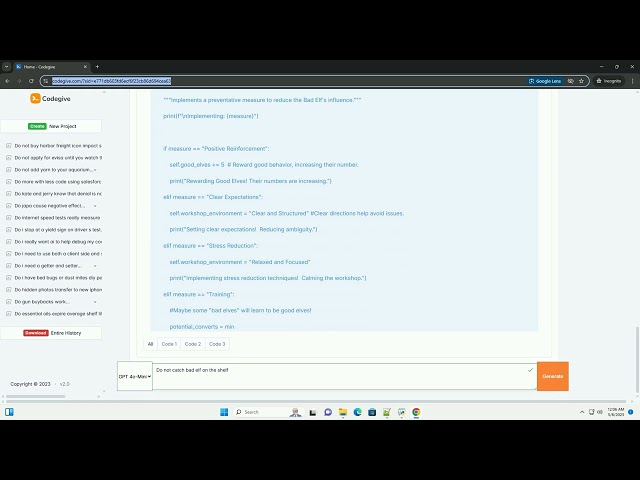 Do not catch bad elf on the shelf