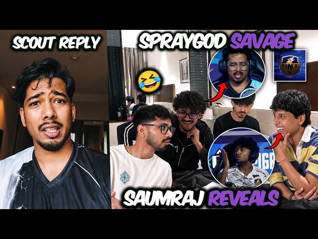 Scout Reply💔 Spraygod Savage on Sensei 1v2 QS Not Qualify🥶 Tracegod Text Sensei🤣 RNTX BGMS & Saumraj