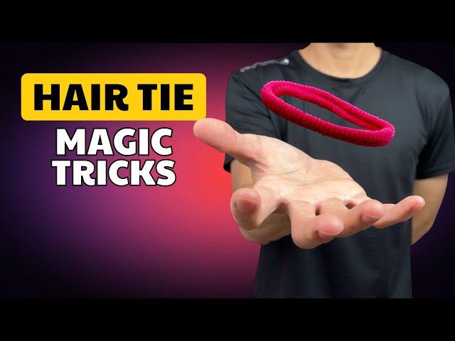 How to Do 5 Incredible Hair Tie Magic Tricks | Tutorial