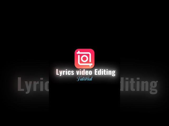 Lyrics Video Editing | Inshot Video Editing Tutorial #shorts #tutorial