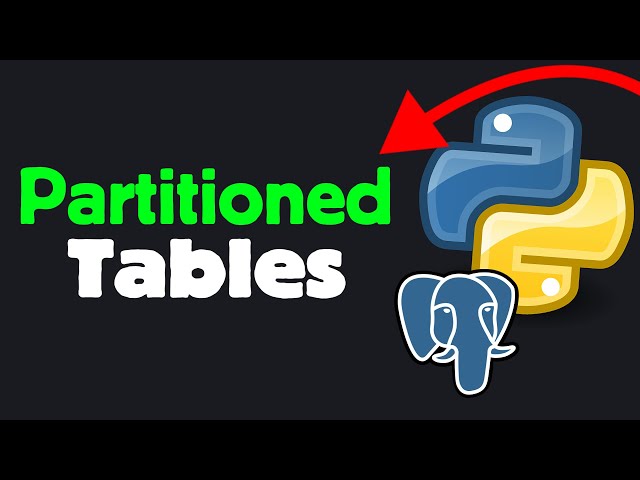 PostgreSQL Partitioned Tables with Python | Real-World Example