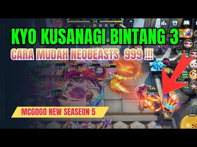 HERO LEGEND KYO KUSANAGI BINTANG 3!! NEOBEASTS 999 🔥🔥 #mcgogo  #magiccheesgogo