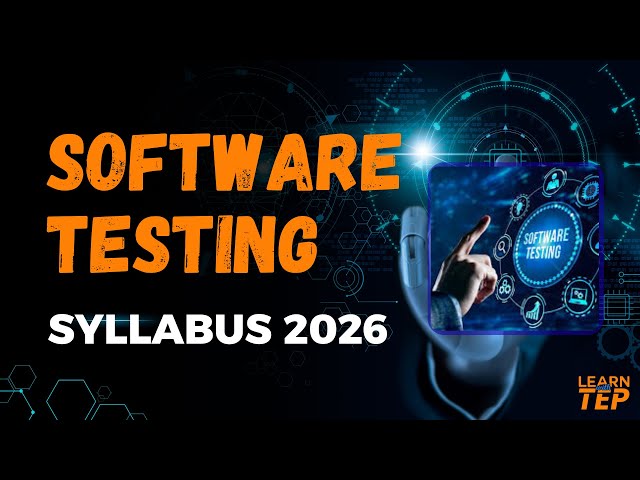 Software Testing Course Syllabus 2026 | Complete QA Roadmap for Beginners | Software Testing | TEP