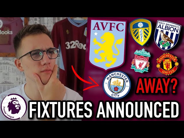 REACTING TO ASTON VILLA'S PREMIER LEAGUE FIXTURES 2020/21 | MAN CITY AWAY IN OUR FIRST GAME?!