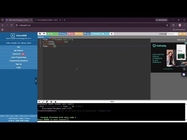 Reading,Writing Files in Python