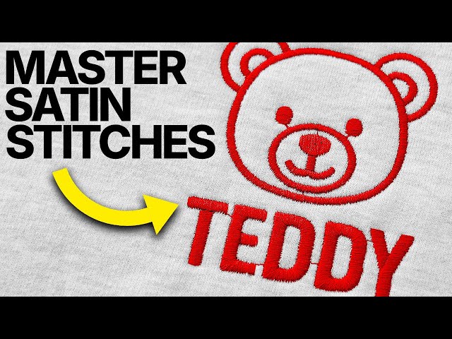 MASTER Digitizing the Satin Stitch! Machine Embroidery Digitizing Tutorial