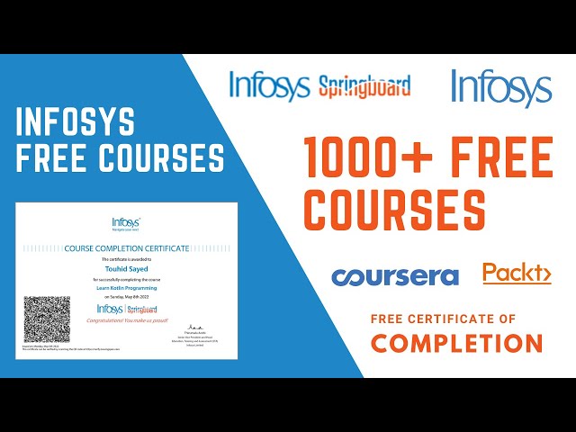 Infosys Launched 1000+ Free Certification Courses | Python, Java, DS&ML | Students & Jobseekers