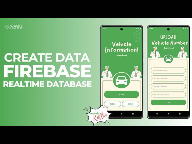 Store Data using Firebase Realtime Database in Android Studio | CRUD - Create | Kotlin