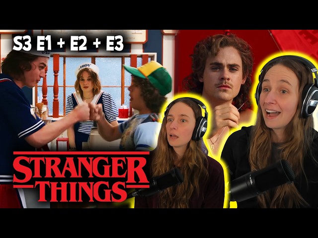 Stranger Things 3x01 3x02 3x03 Reaction || First Time Watching