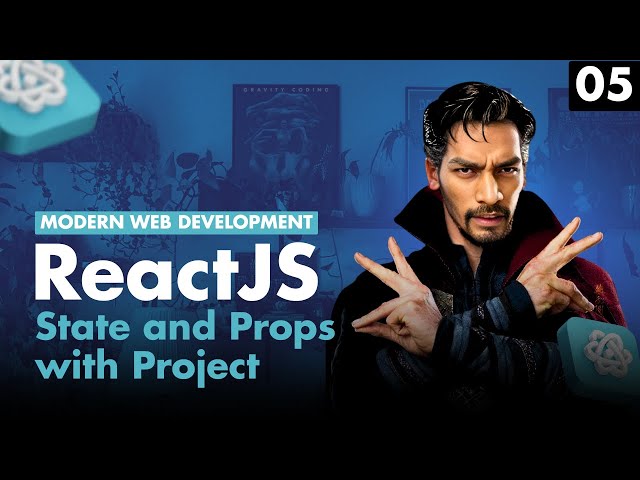 State & Props in React JS with Project 💡 | Team Profile Section | React JS Tutorial in Hindi