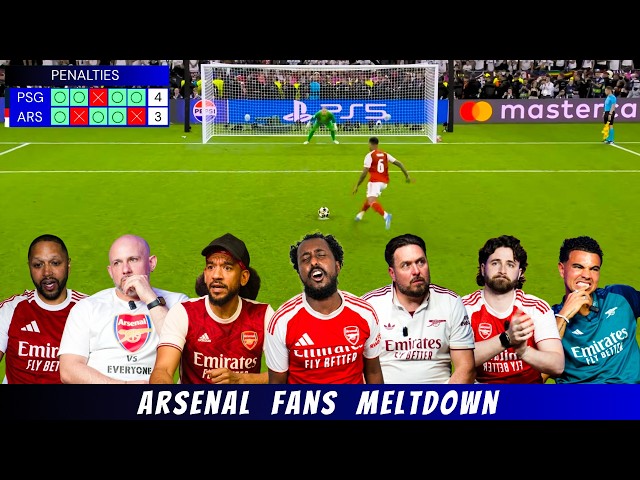 Arsenal Fans Reaction to PSG Penalty Shootout | UEFA Champions League Final