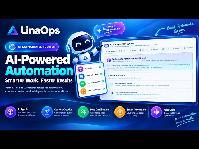 LinaOps AI Management System | AI Agents, Business Automation & Lead Generation