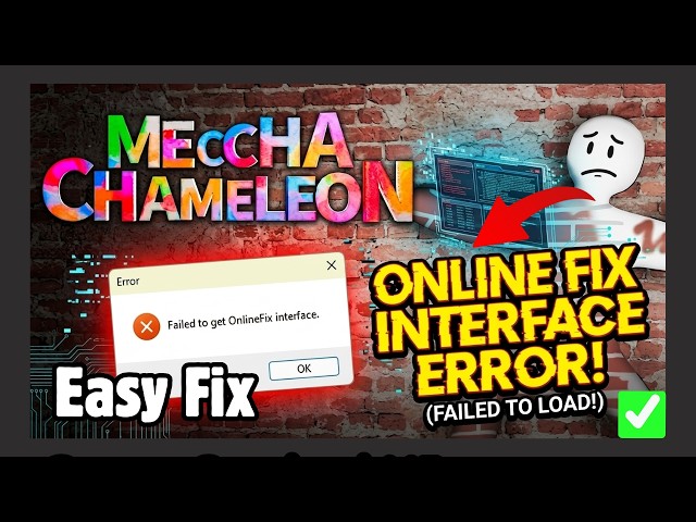 How to Fix Meccha Chameleon "Failed to Get Online Fix Interface Error" On PC