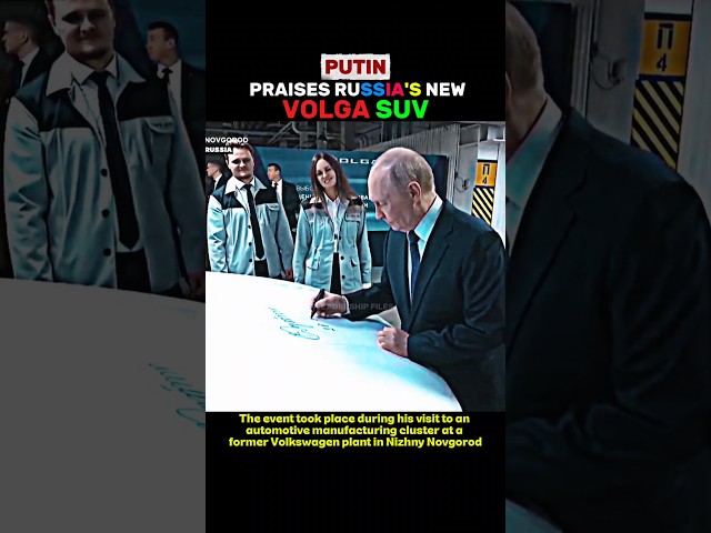 Putin Test Drive Russia's Brand New Volga K50 SUV