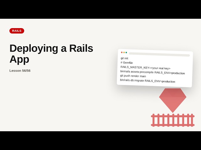 Ruby on Rails - Web development basic Series: Deploying a Rails App