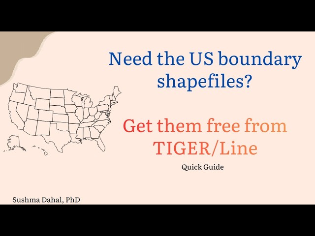How to get free shapefiles for US boundaries for mapping and geospatial analysis? A step-wise guide