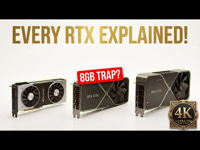 Every NVIDIA RTX GPU Explained in 8 Minutes