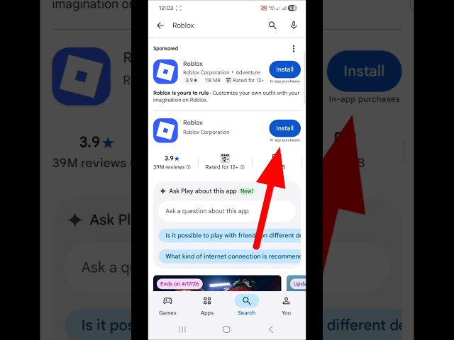 How to Install Roblox on Android | Install Roblox App on Mobile/Samsung/Tablet #InstallRoblox