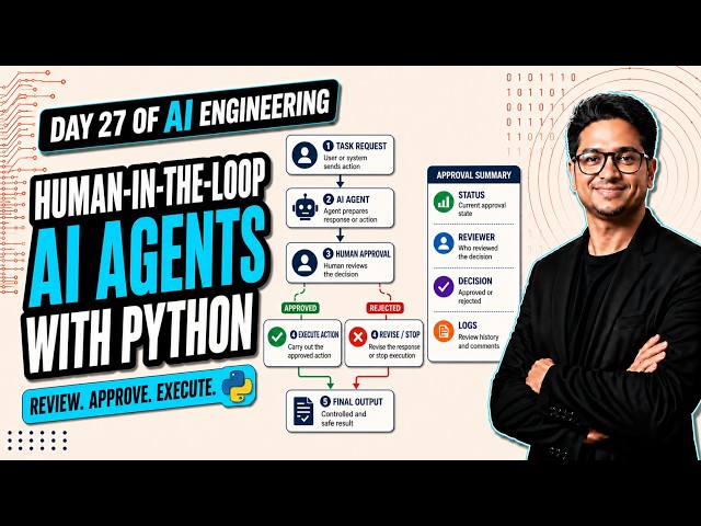 Human-in-the-Loop AI Agents with Python | Day 27 of 100 Days of AI Engineering