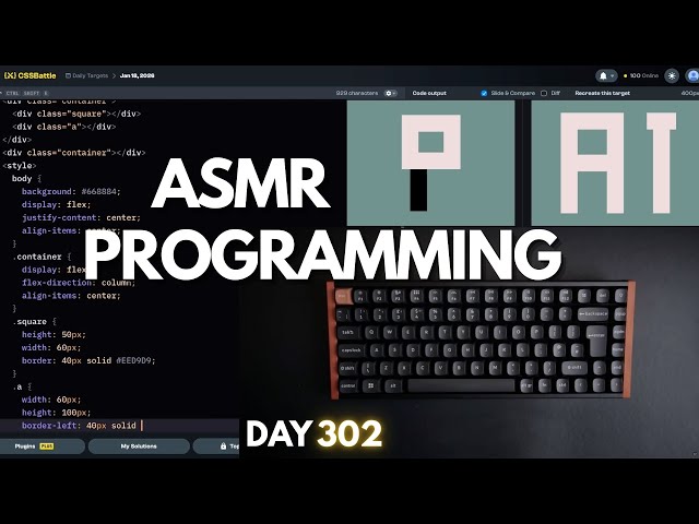 Keyboard ASMR CSS Battle 18th January