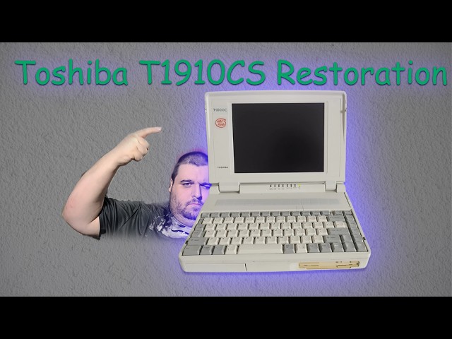 Restoring a 90s Toshiba T1910CS — Unboxing, Teardown & Rebuild!